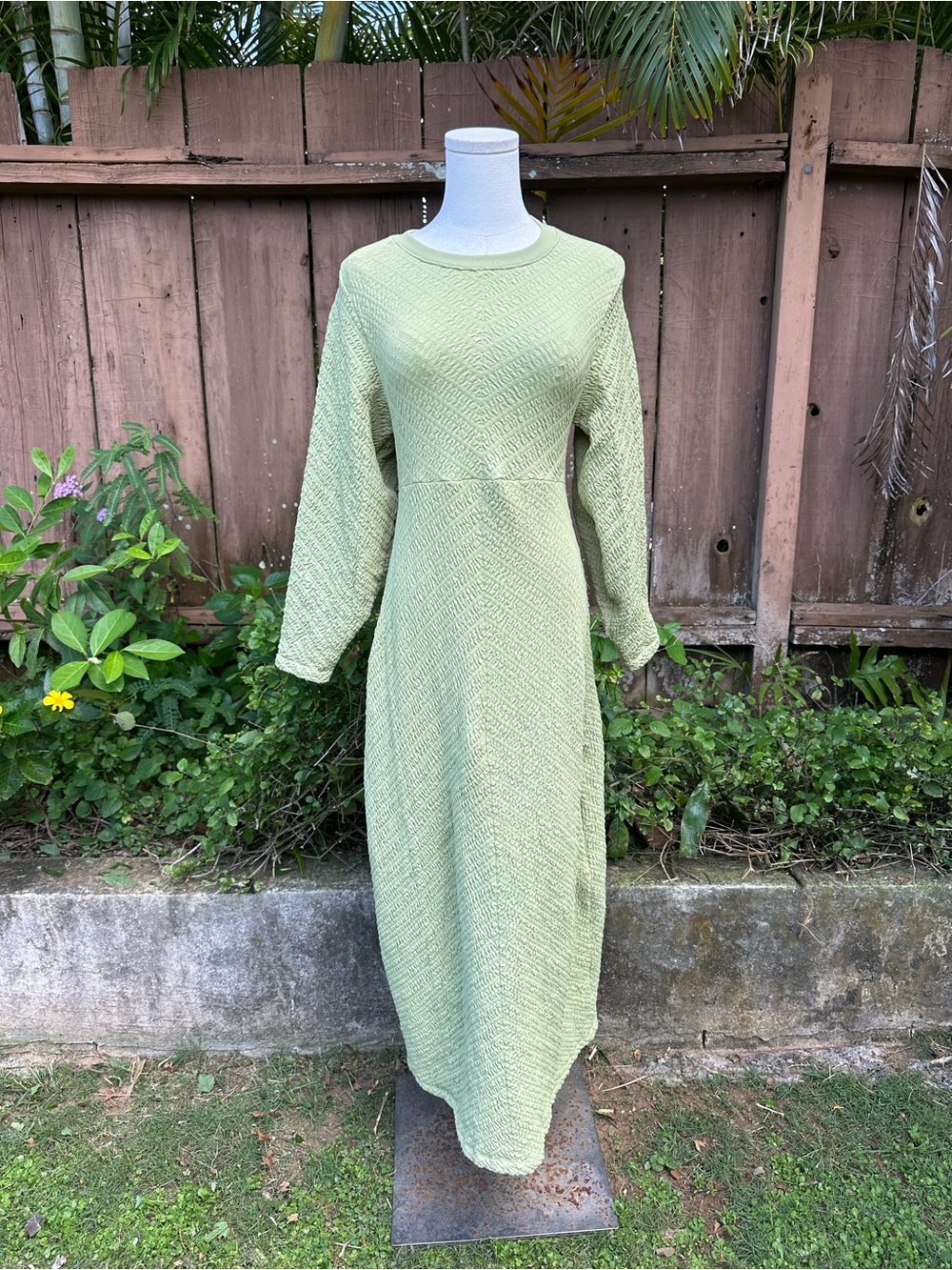 Free People Seamless Gabby Midi Dress Green Size M/L
